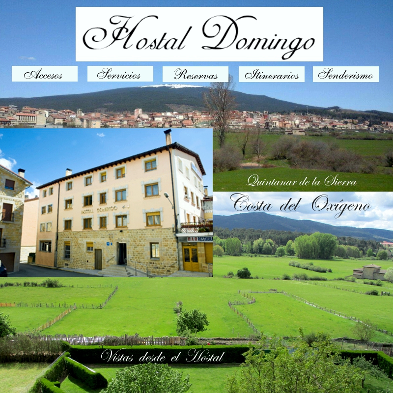 Portada del Sitio Web del Hostal Domingo
